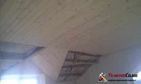 деревянный-потолок-вагонка
