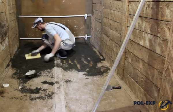 Выравнивание раствора 