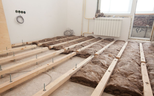 Регулируемые лаги для укладки деревянного пола по бетонному основанию