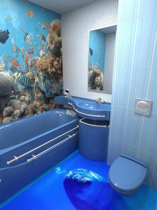 Меняя интерьер в ванной комнате, большинство людей прибегают к такому способу покрытия полового покрытия, как наливной пол