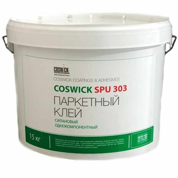 Паркетный клей на основе силан-модифицированного полиуретана Coswick SPU 303