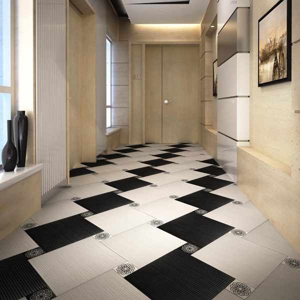 Плитка в коридоре на полу
