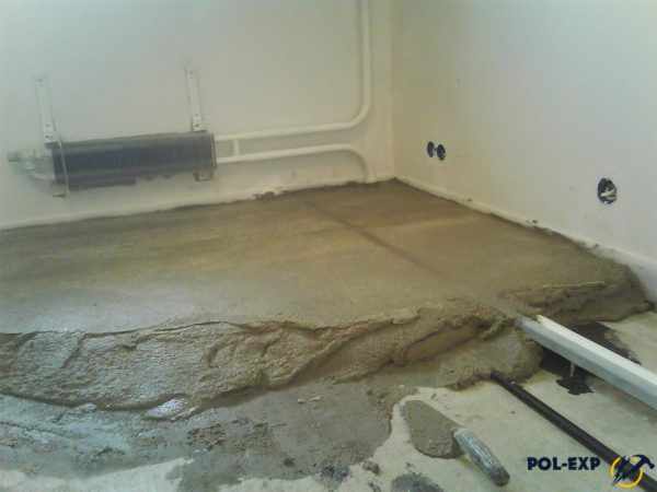 Заливка бетонного пола в квартире