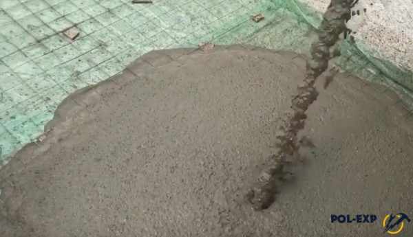 Заливка бетонной смеси
