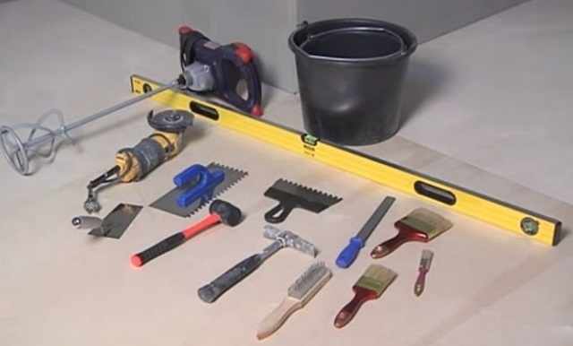  Инструменты необходимые для укладки керамической плитки