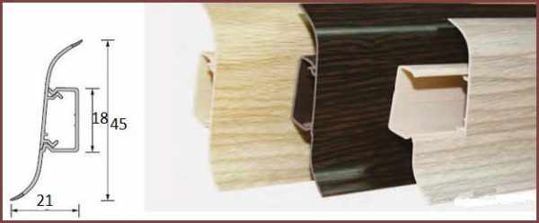 Плинтус из пластика (ПВХ)