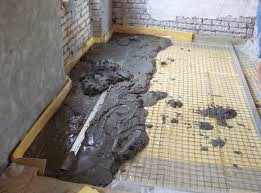 Заливка утепленного бетонного пола