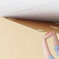 Потолочная плитка: советы как правильно клеить плитку на потолок