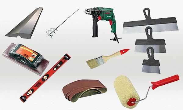 Инструменты, которые потребуются для работ с декоративной штукатуркой