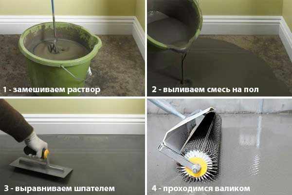 Обустройство наливного пола