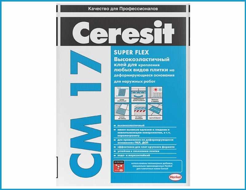 Плиточный клей для наружных работ Ceresit CM17
