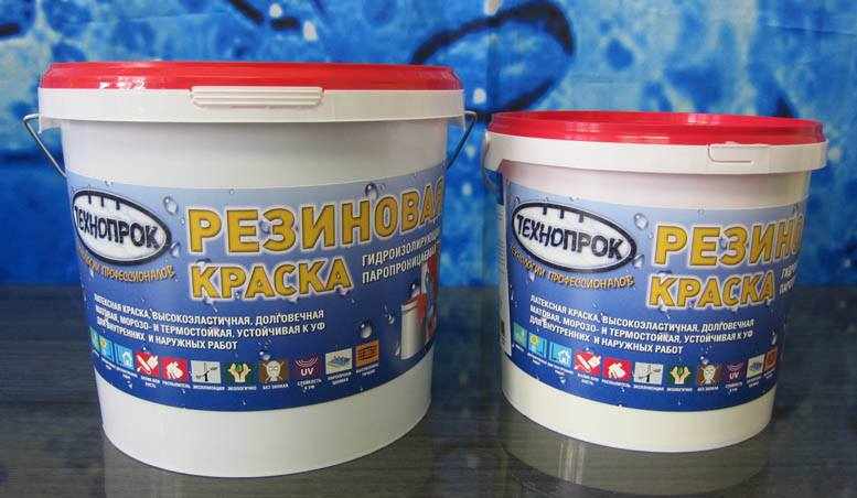 Резиновая краска Технопрок Резиновая фасадная краска по дереву фирмы Технопрок